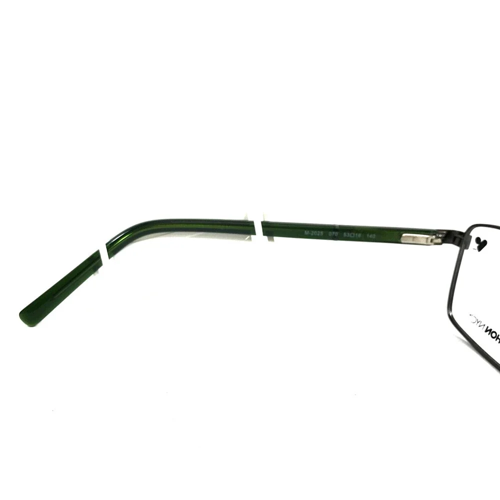 Marchon NYC Eyeglasses Frames M-2025 070 Matte Gunmetal Gray Rectangle 53-16-140